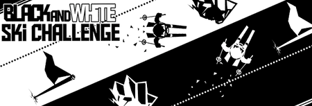 Image of Black & white ski challenge game