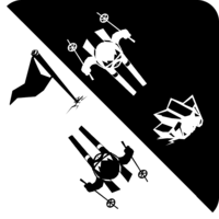 Image for Black & white ski challenge game